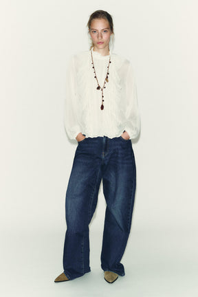 Cotton Gauze Blouse with