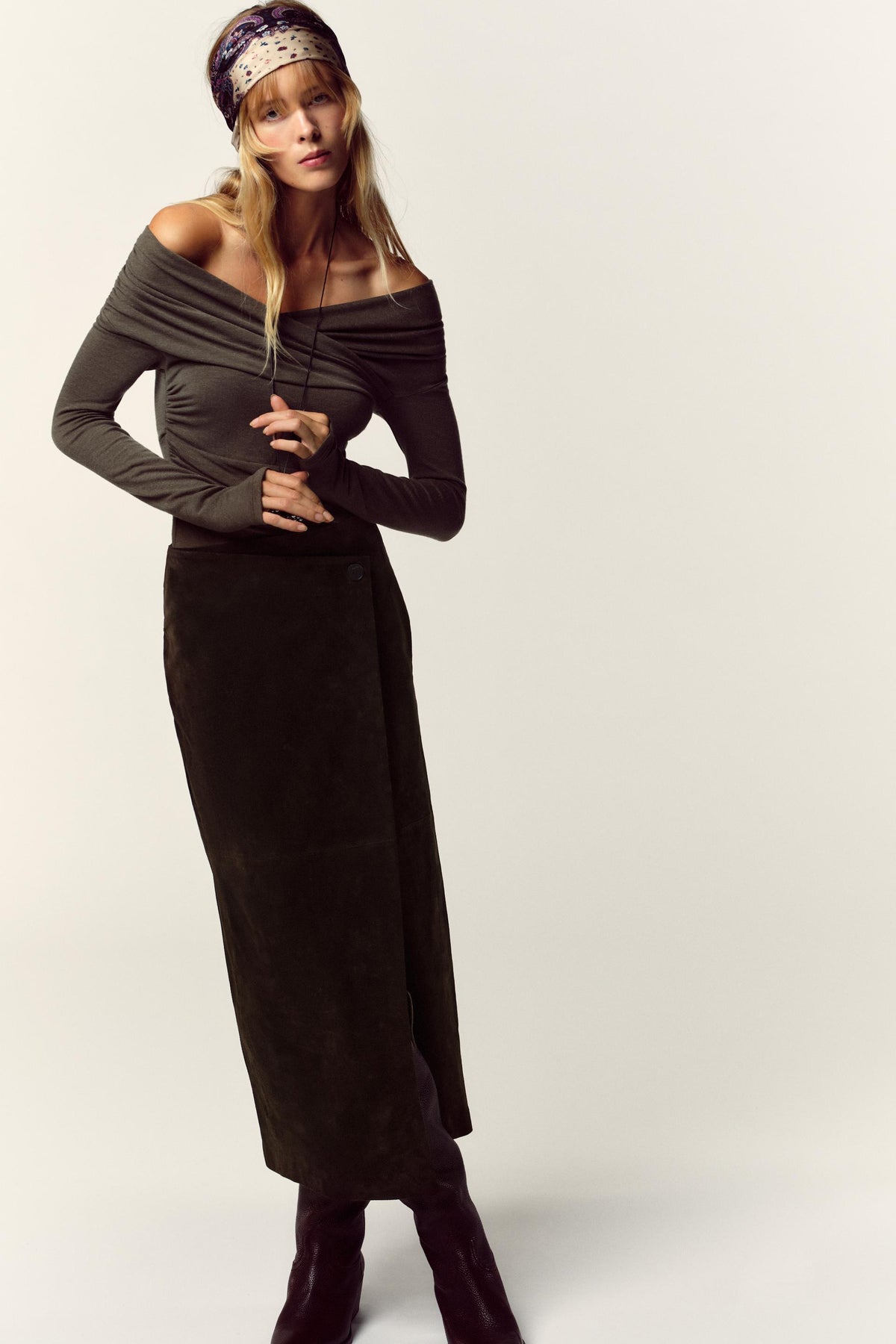 Drapiertes Wickeloberteil