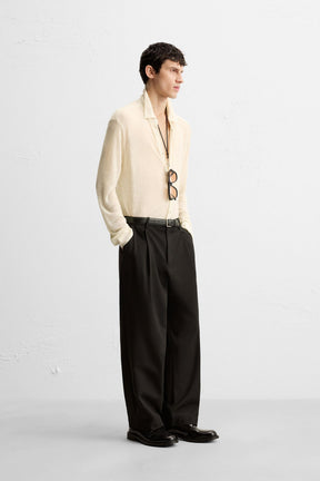 TEXTURED SEMI-SHEER SHIRT - Image 4