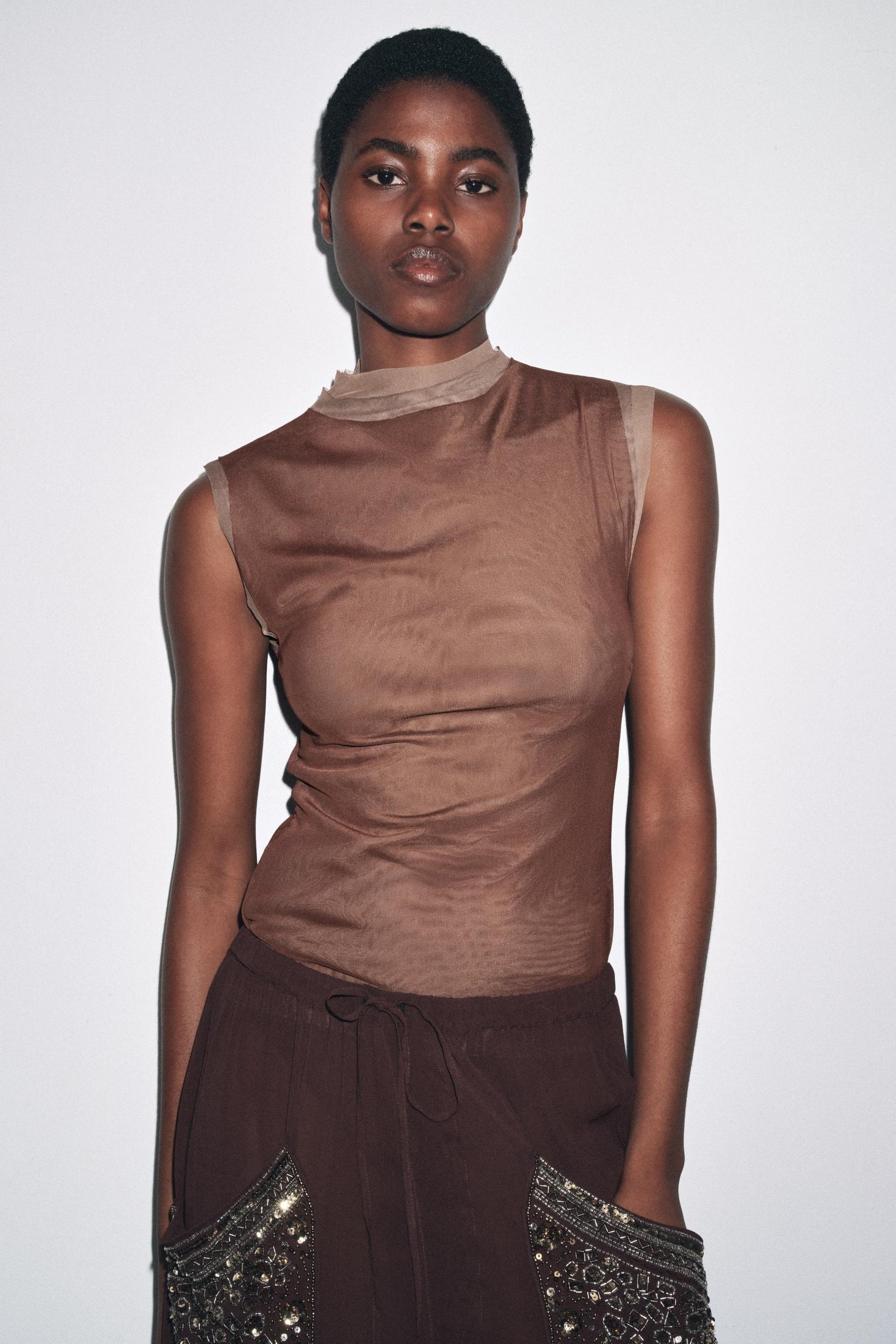 High Neck T-Shirt