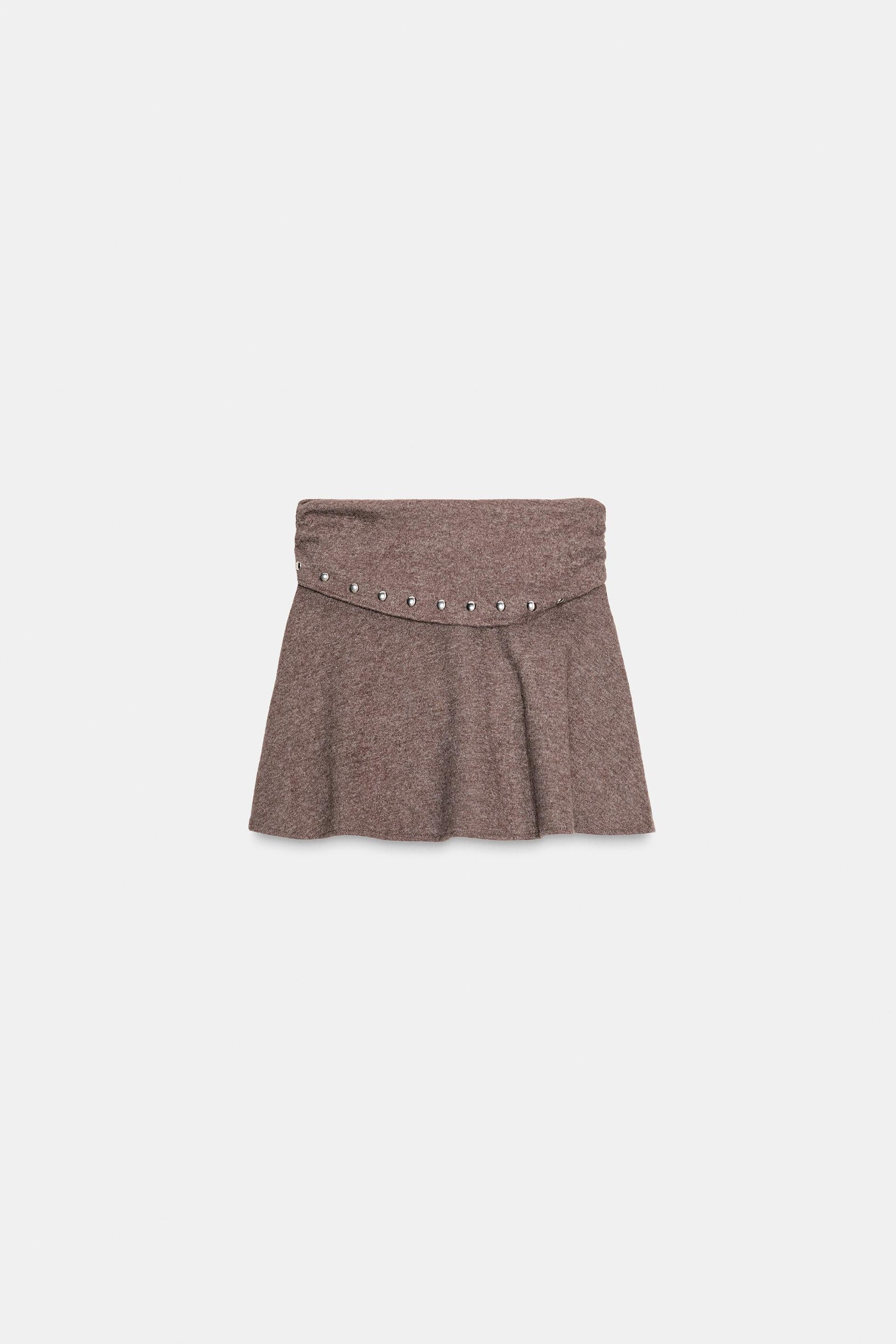 Studded Short Skirt