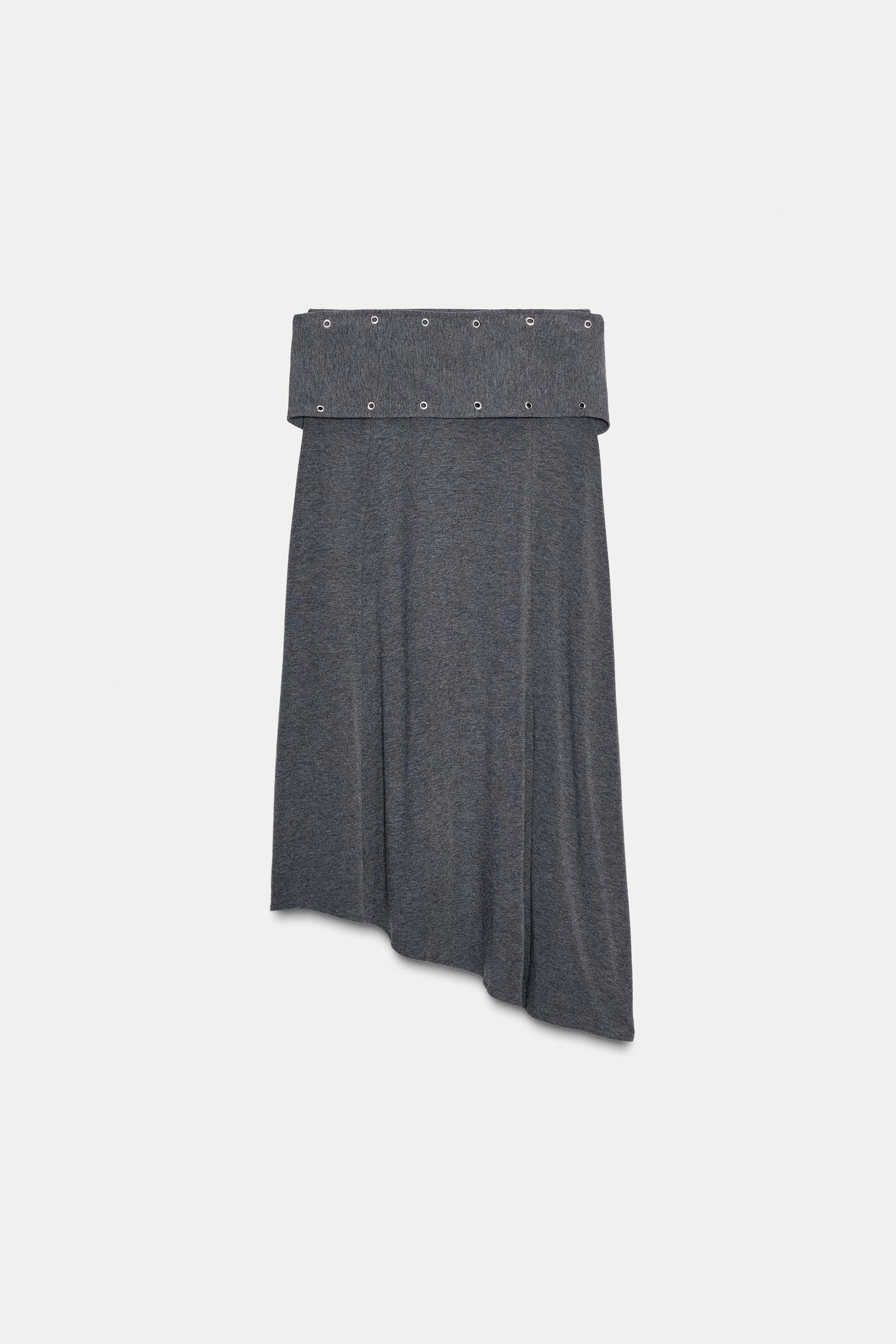 STUDDED MIDI SKIRT