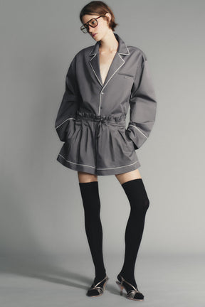 PIPED TRIM SHIRT