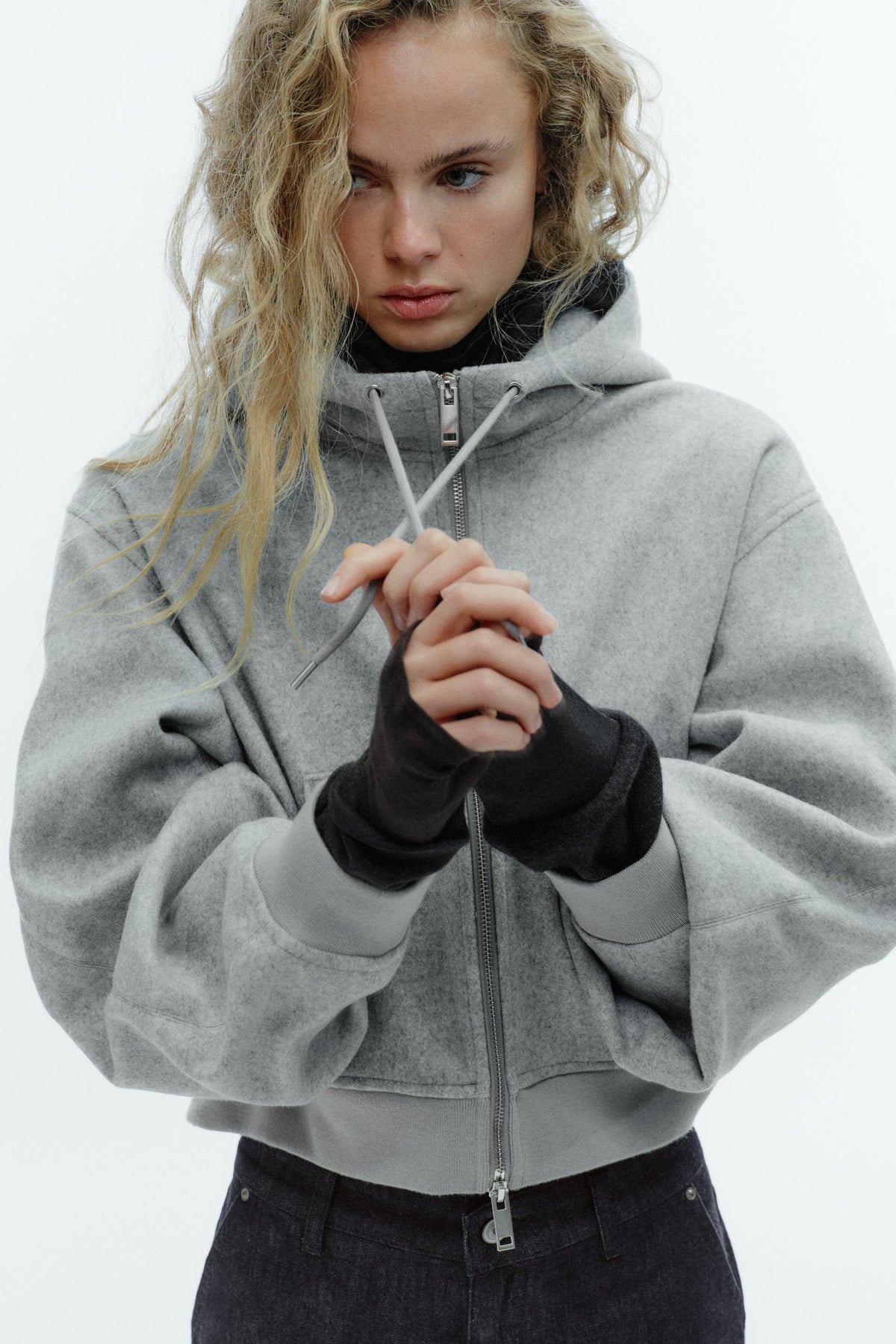 Jacke mit Puffärmeln