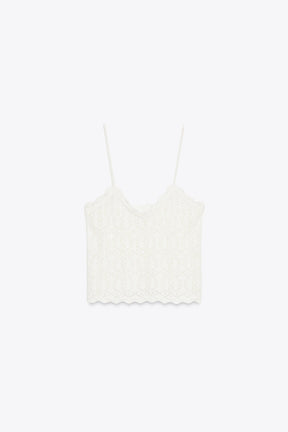 Strappy Cutwork Top