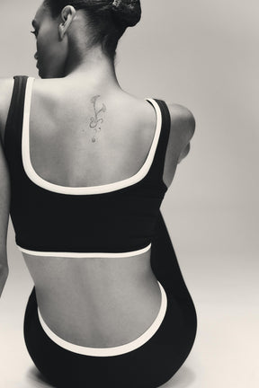 Cropped Double Effect Top