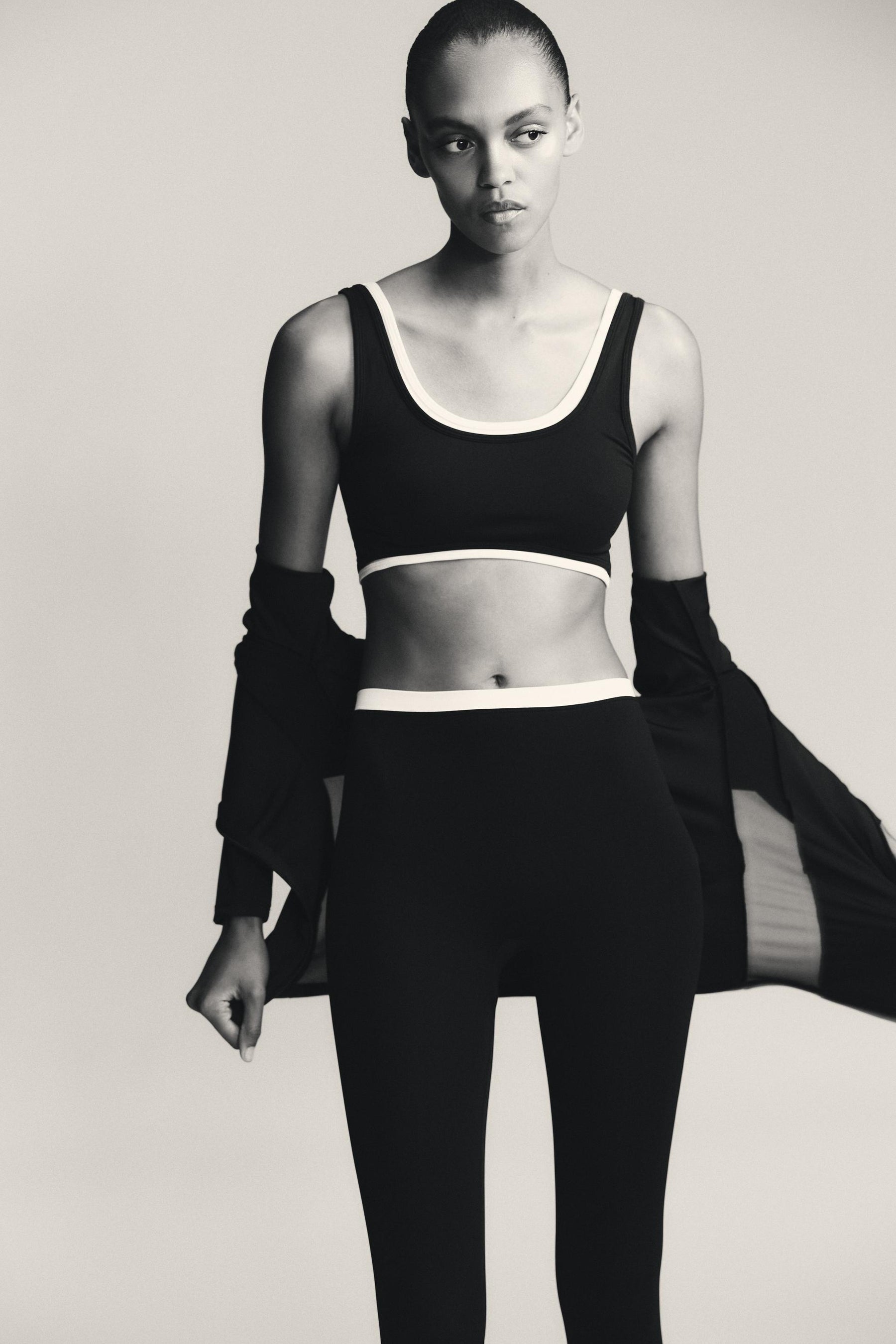 Cropped Double Effect Top