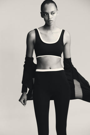Cropped Double Effect Top