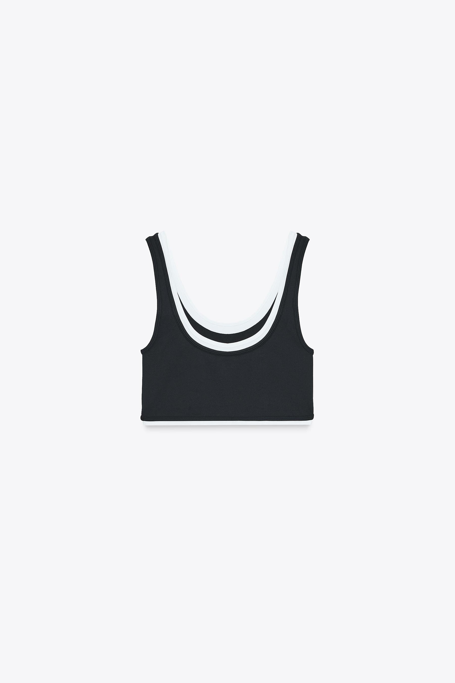Cropped Double Effect Top