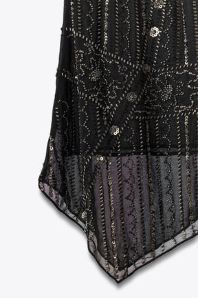 Embroidered Mini Skirt