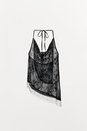 Beaded Halter Top