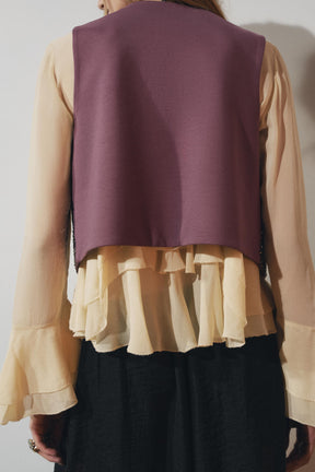 EMBROIDERED BEADED WAISTCOAT - Image 3