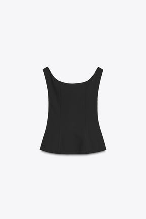Crepe Sleeveless Top