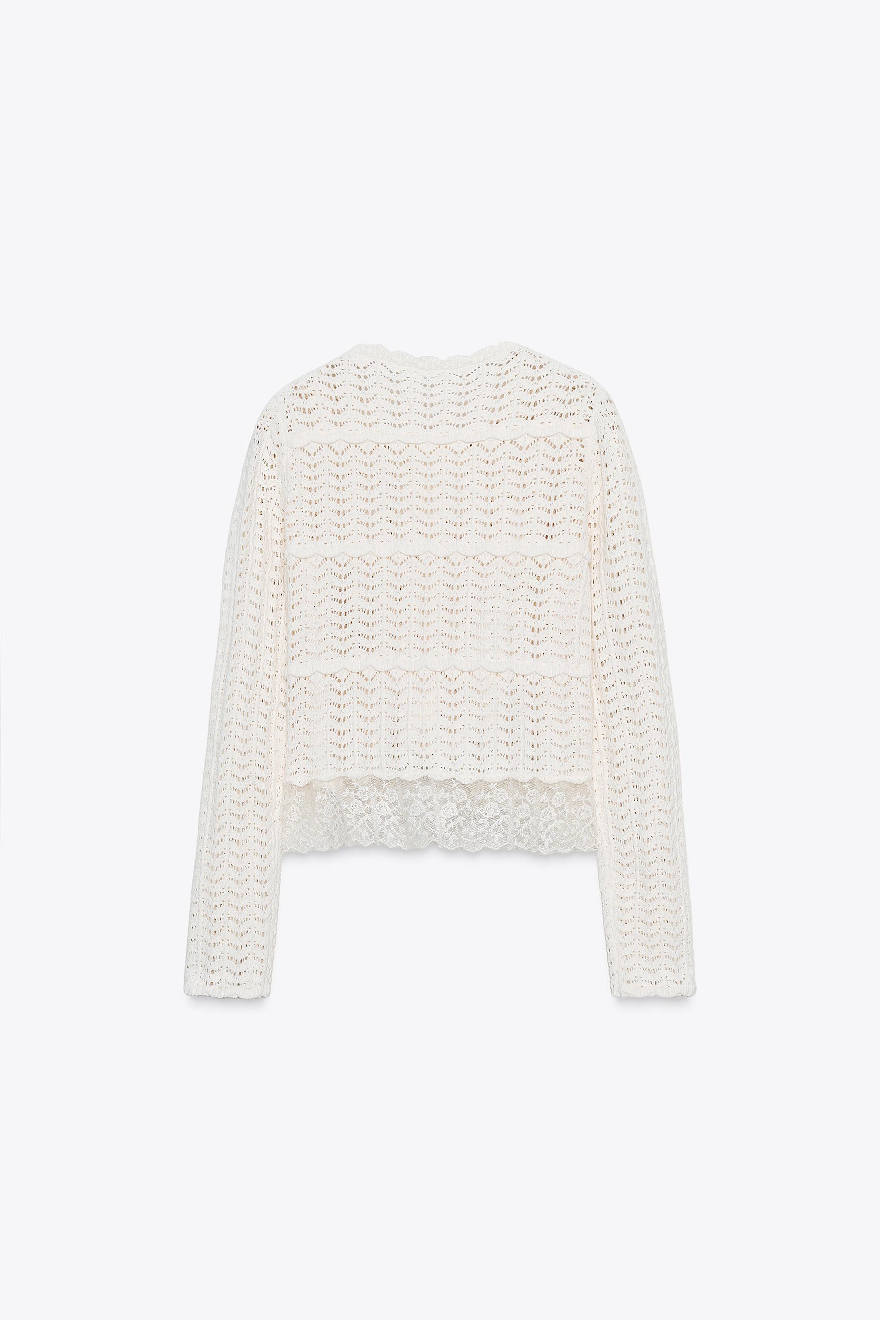 Romantischer Chenille-Cardigan