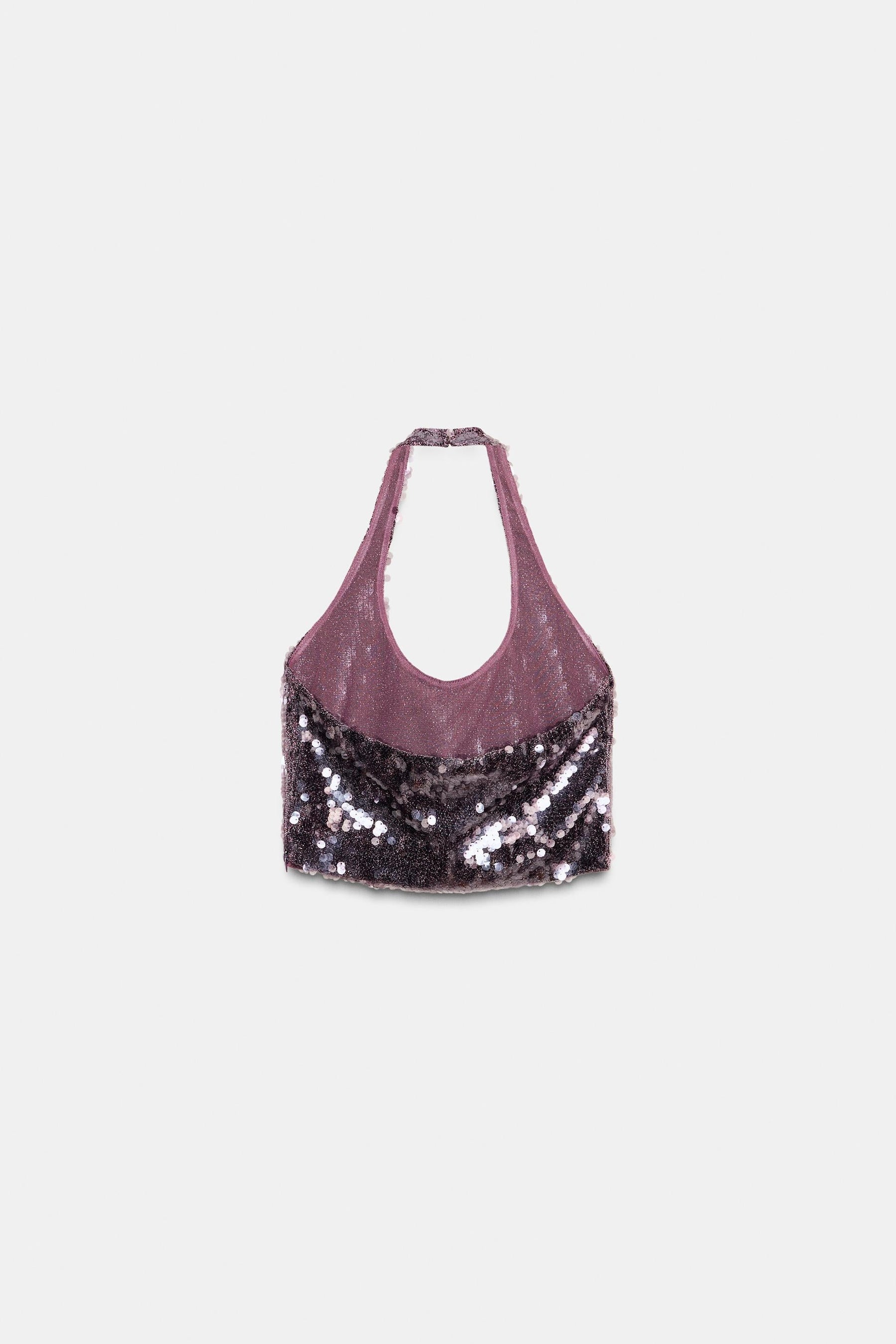 Sequin halter top