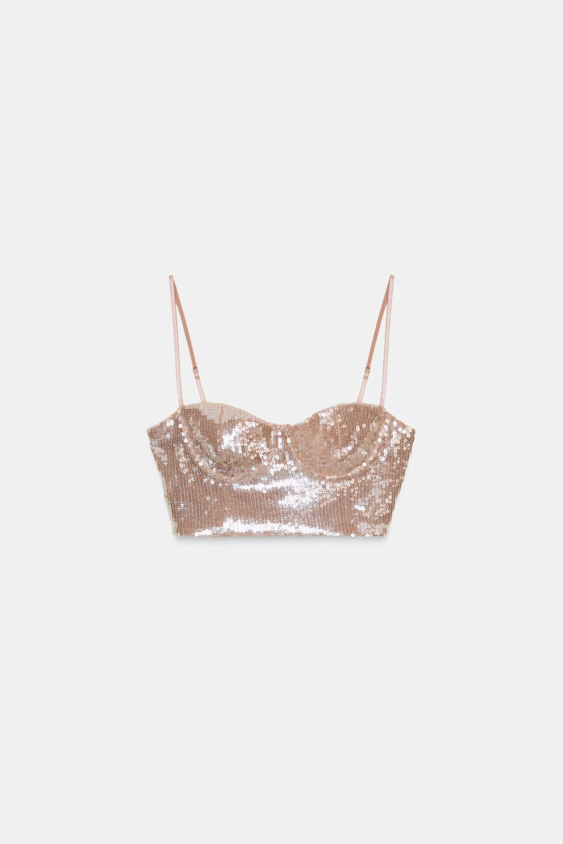 Sequinned Bralette Top