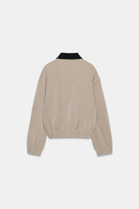 CONTRAST COLLAR CORDUROY JACKET - Image 4