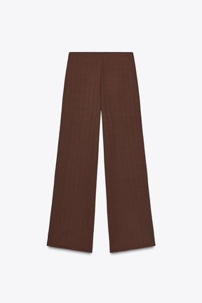 WIDE TWILL TROUSERS