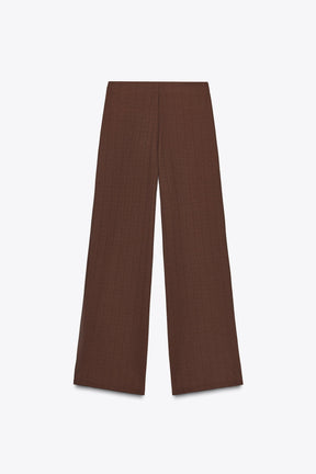 WIDE TWILL TROUSERS