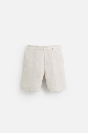 LINEN/COTTON BERMUDA SHORTS - Image 6