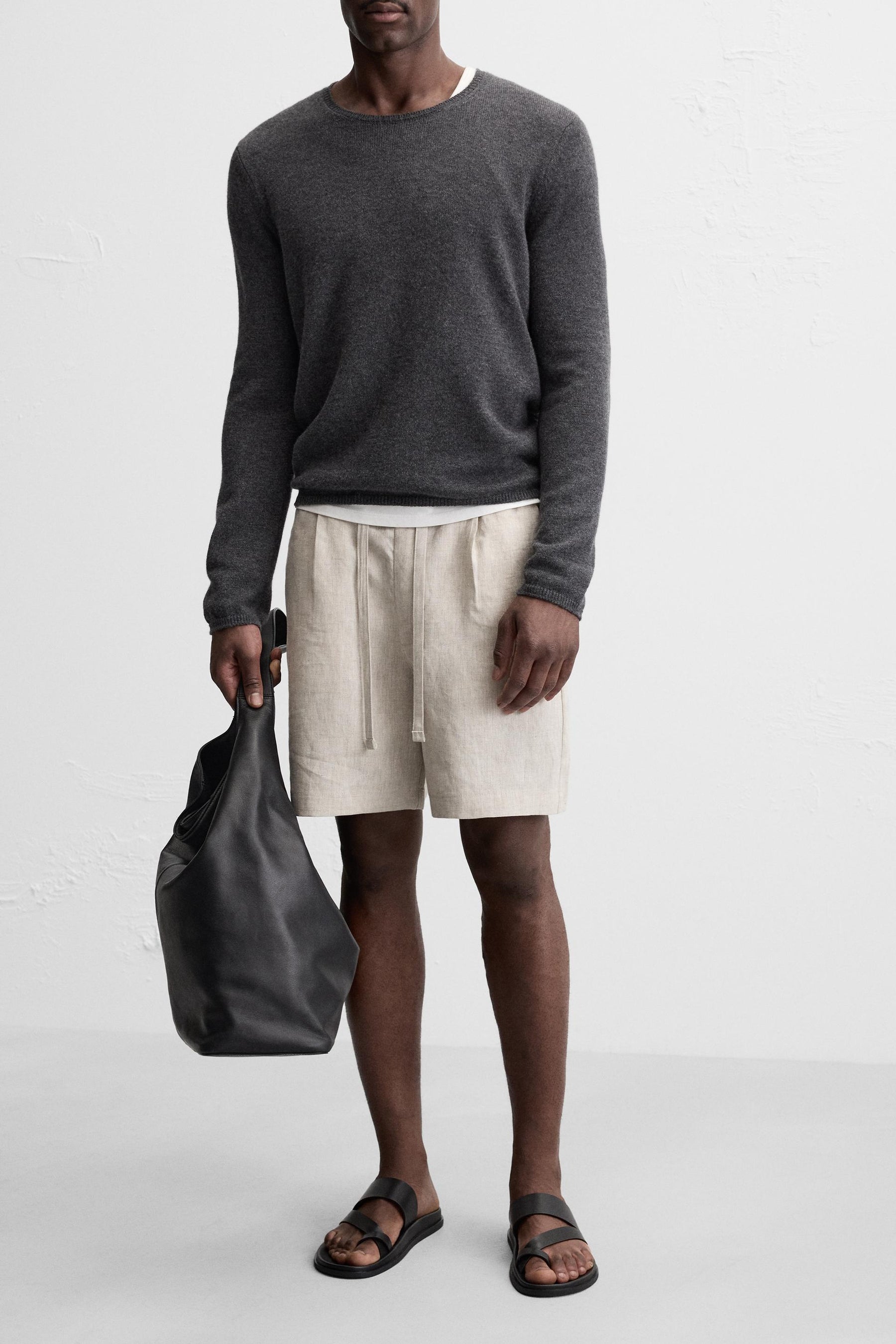 100% LINEN BERMUDA SHORTS - Image 5