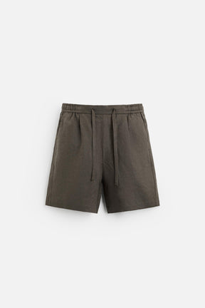 100% LINEN BERMUDA SHORTS - Image 6