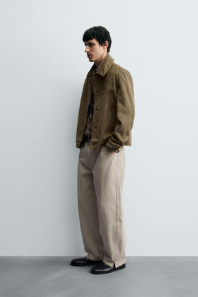 FAUX SUEDE REGULAR FIT JACKET - Image 4