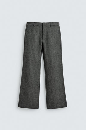 Herringbone Wool Trousers
