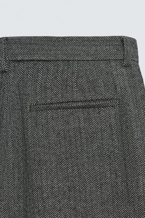 Herringbone Wool Trousers