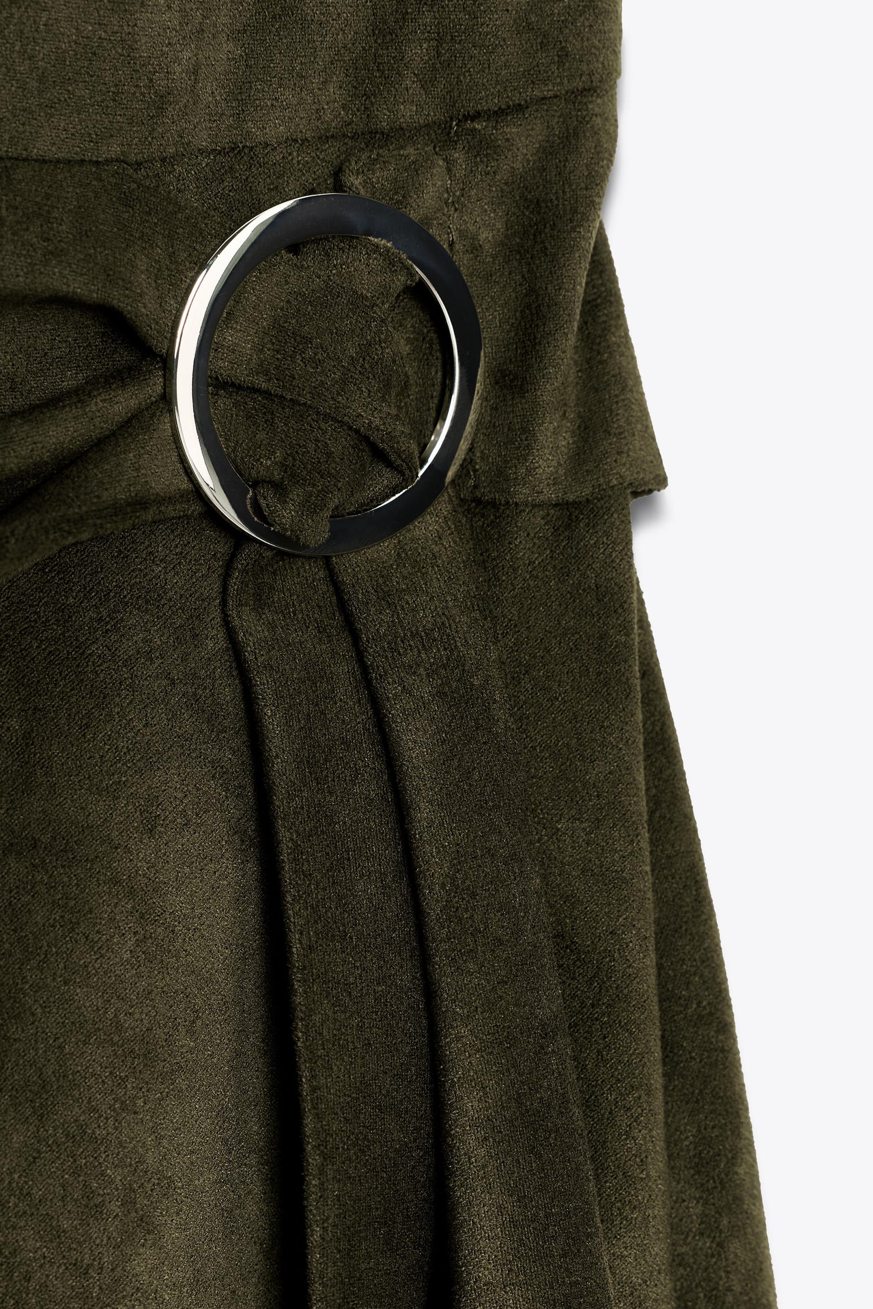 Asymmetric Faux Suede Dress
