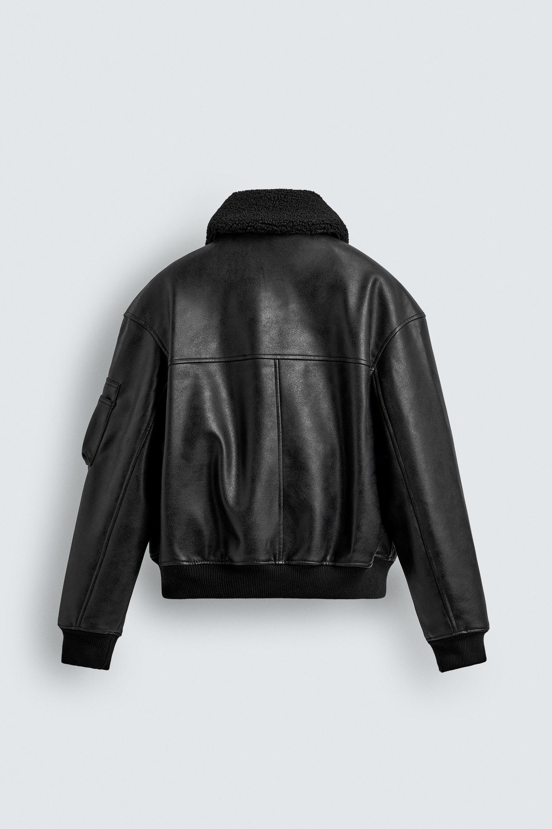 Faux Leather Detachable Collar