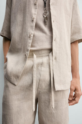 Leinen-Shorts (lässig geschnitten)