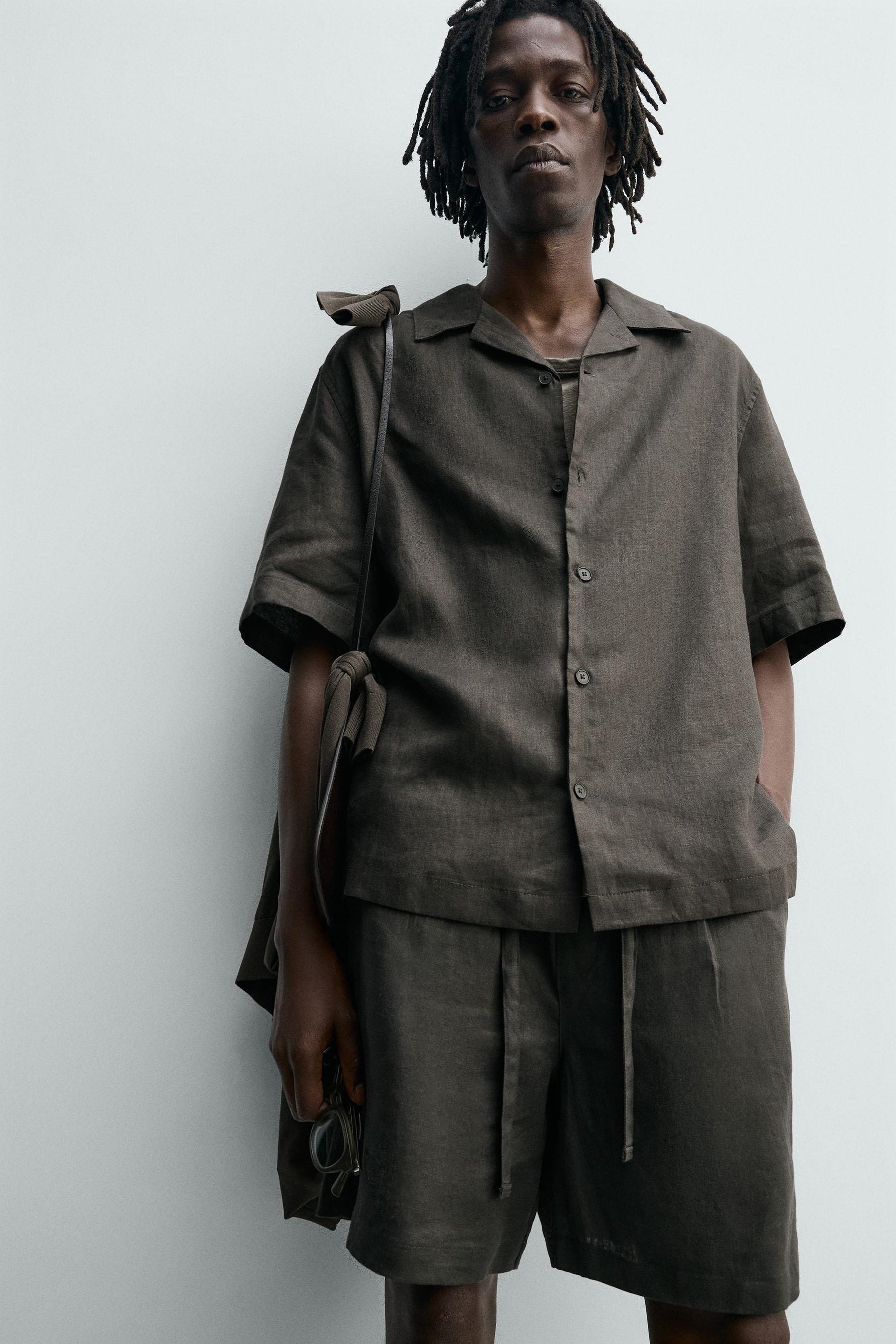 Leinen-Shorts (lässig geschnitten)