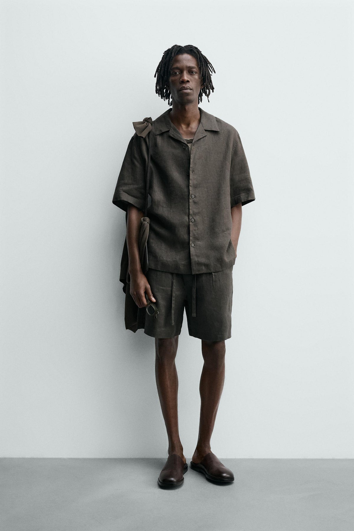 Leinen-Shorts (lässig geschnitten)