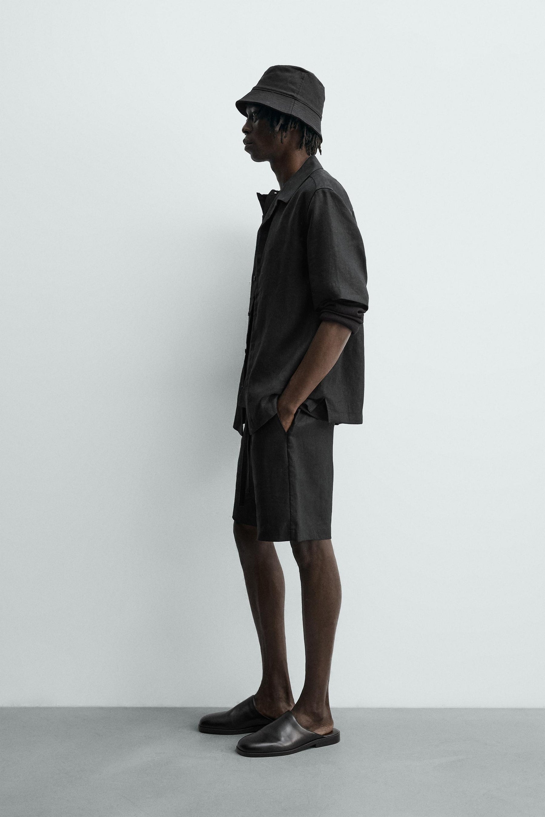 Leinen-Shorts (lässig geschnitten)