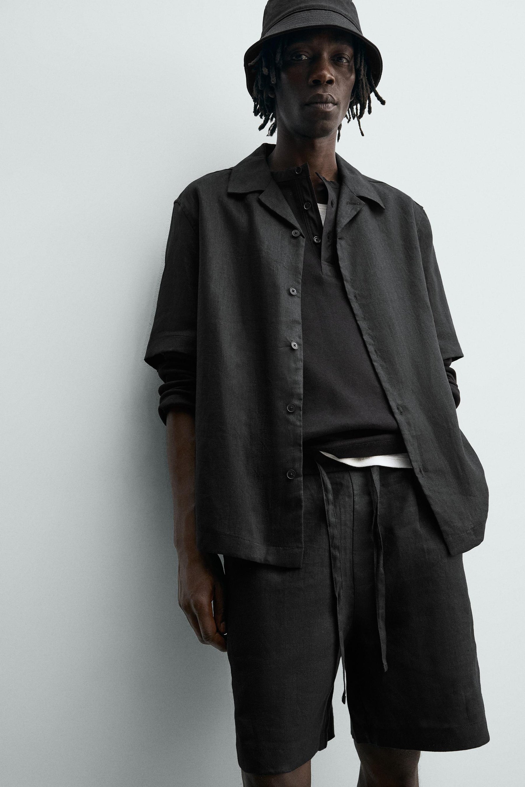 Leinen-Shorts (lässig geschnitten)