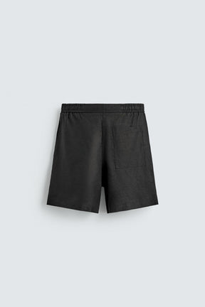 Leinen-Shorts (lässig geschnitten)