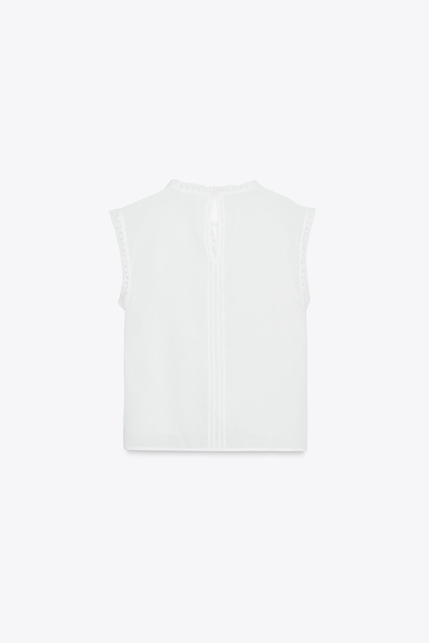 Sleeveless Ladder Stitch Blouse