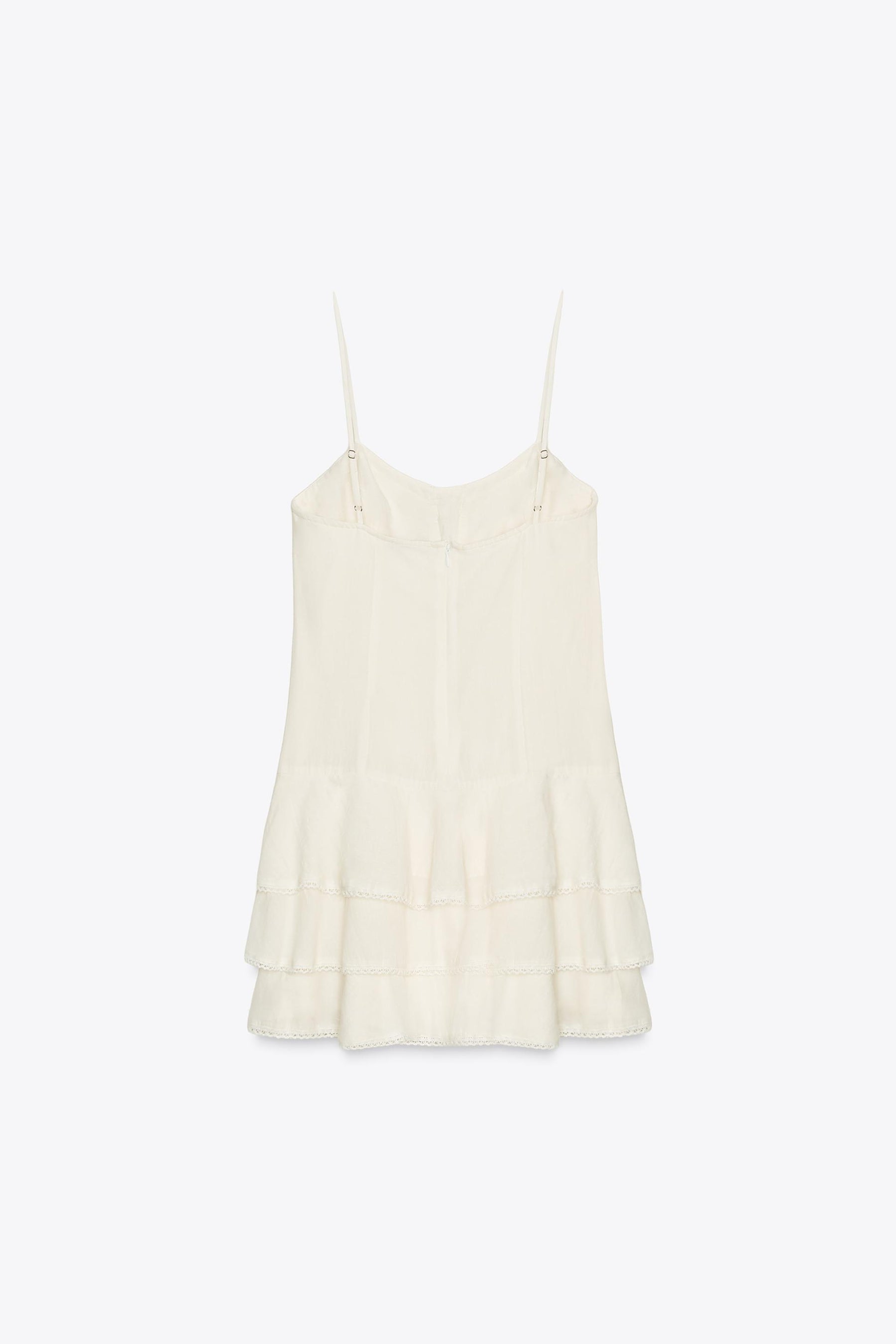 RUFFLED CHIFFON SHORT DRESS - Image 7