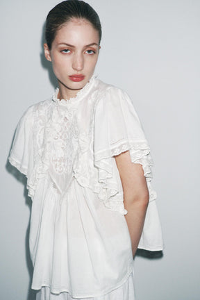 Embroidered Lace Top