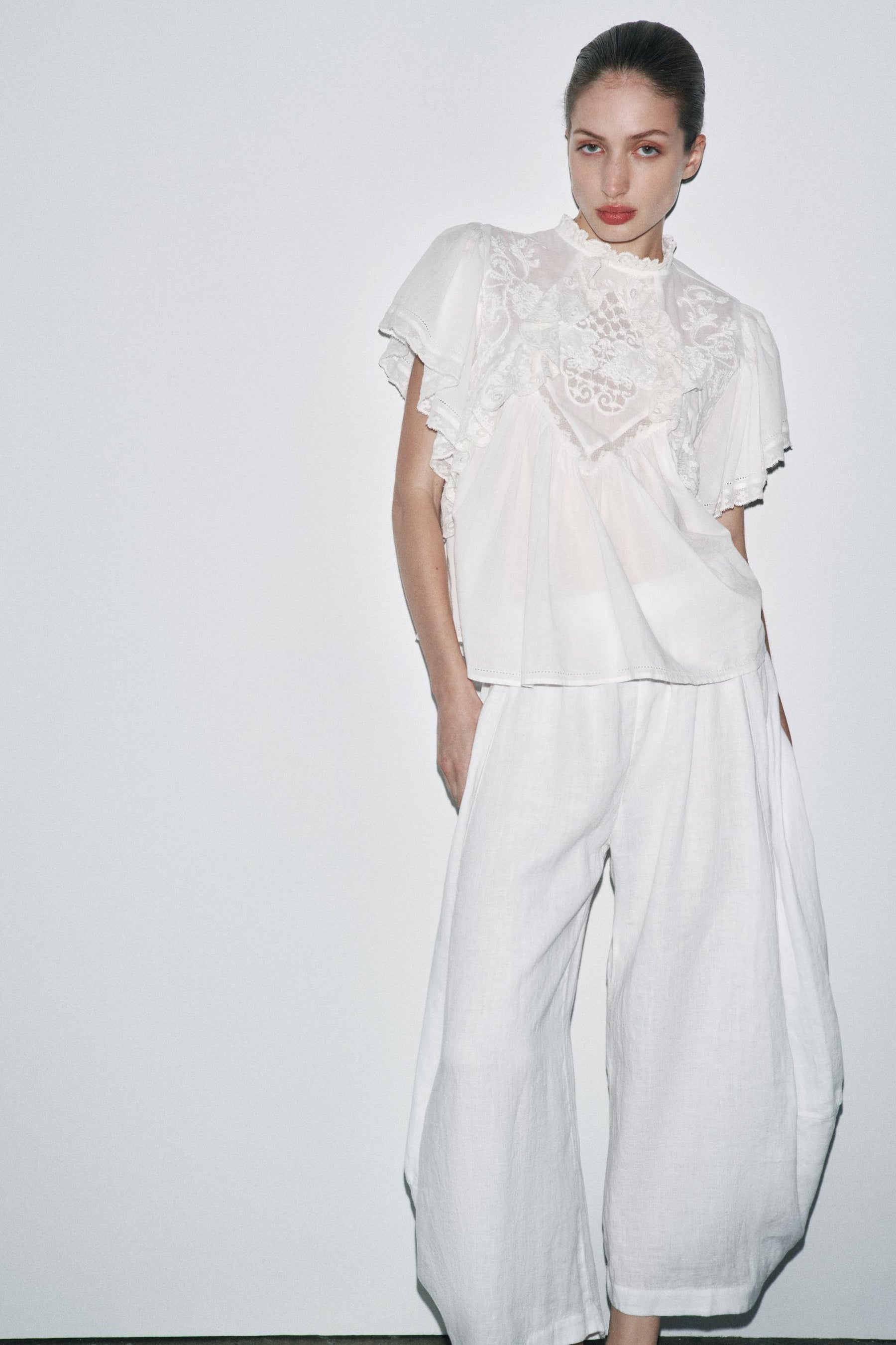 Embroidered Lace Top