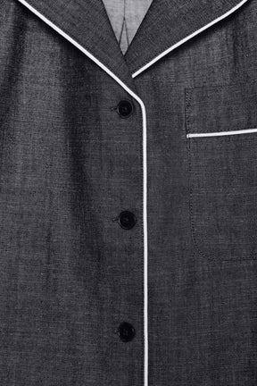 Denim Shirt with Trims