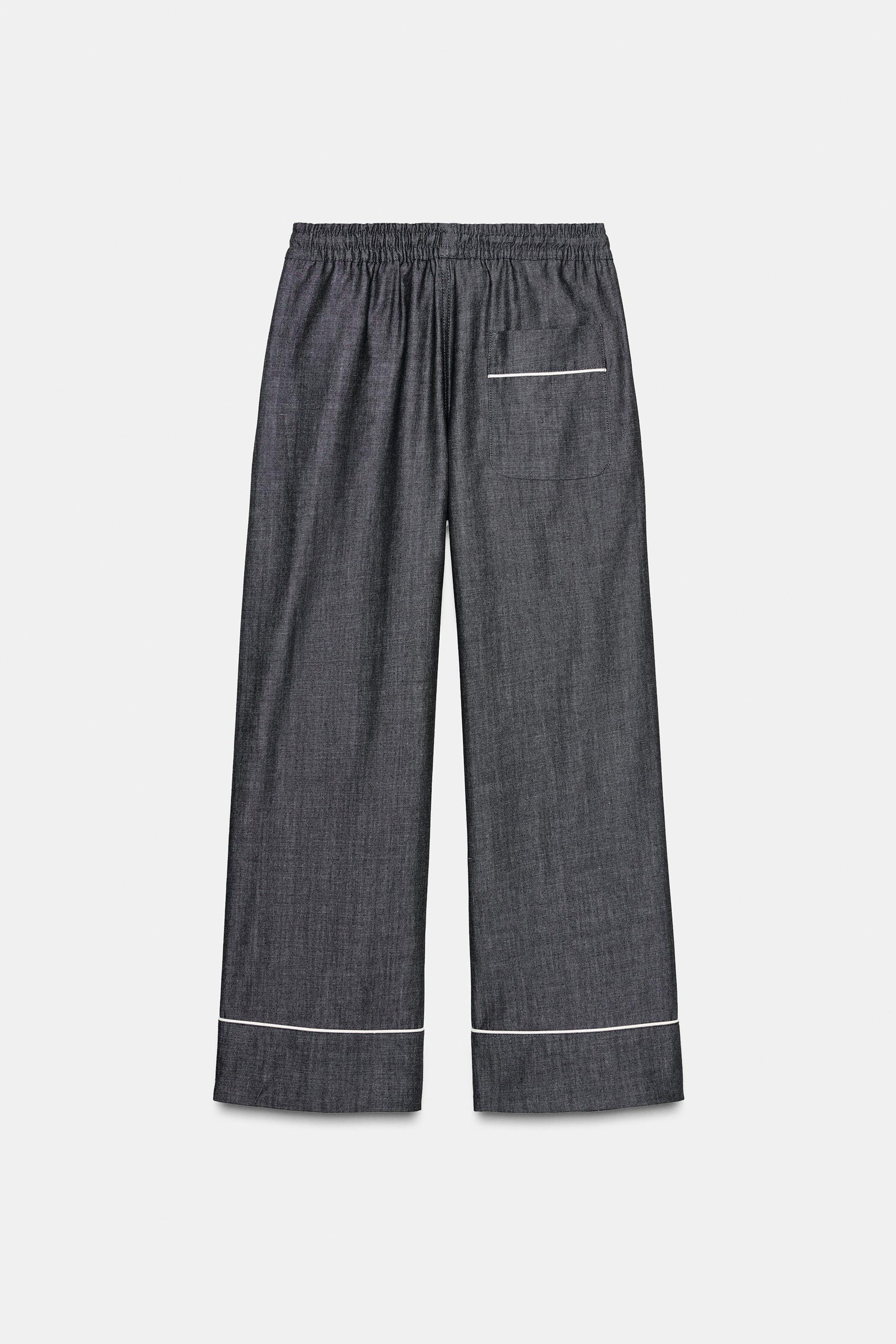 Contrast Trim Trousers