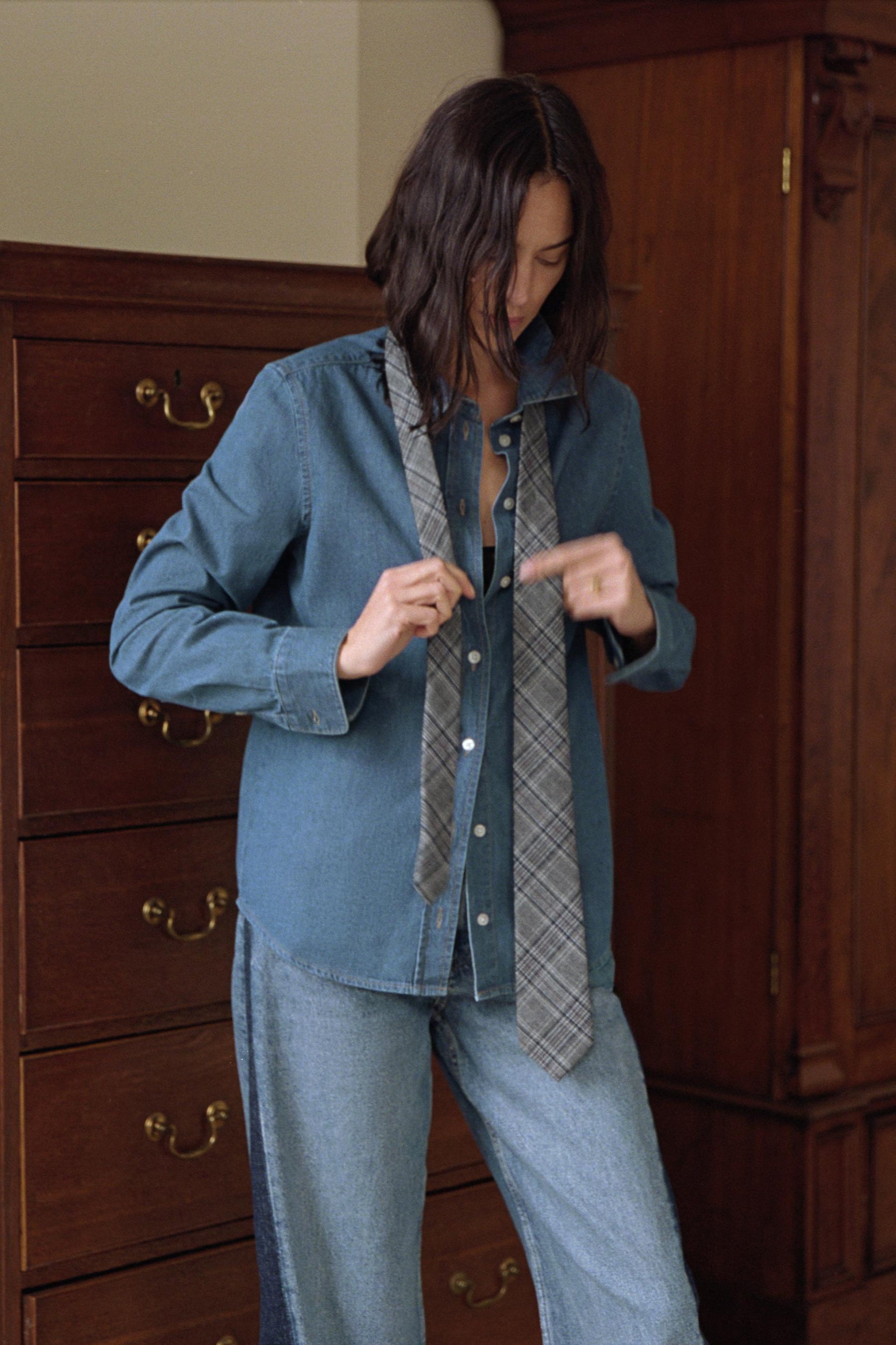 Slim Denim Shirt