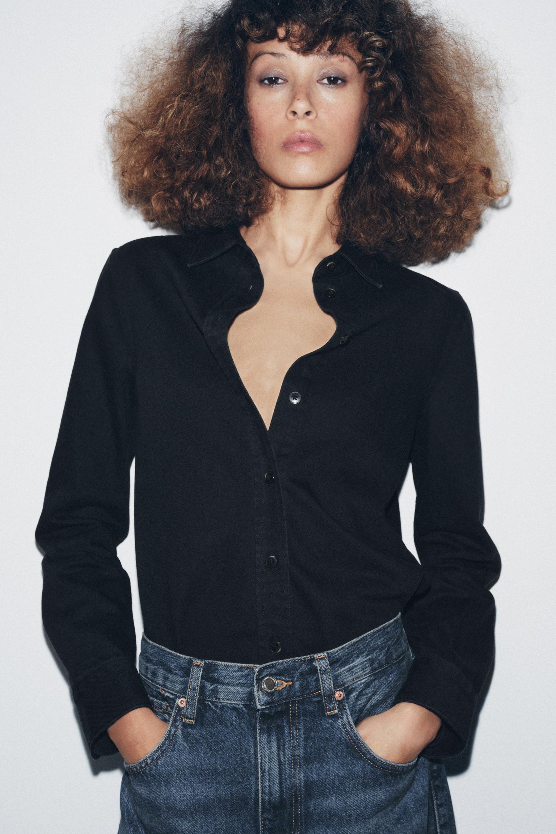 Slim Denim Shirt