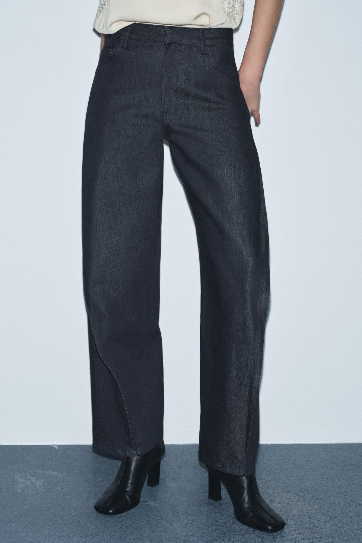 Balloon Denim Trousers