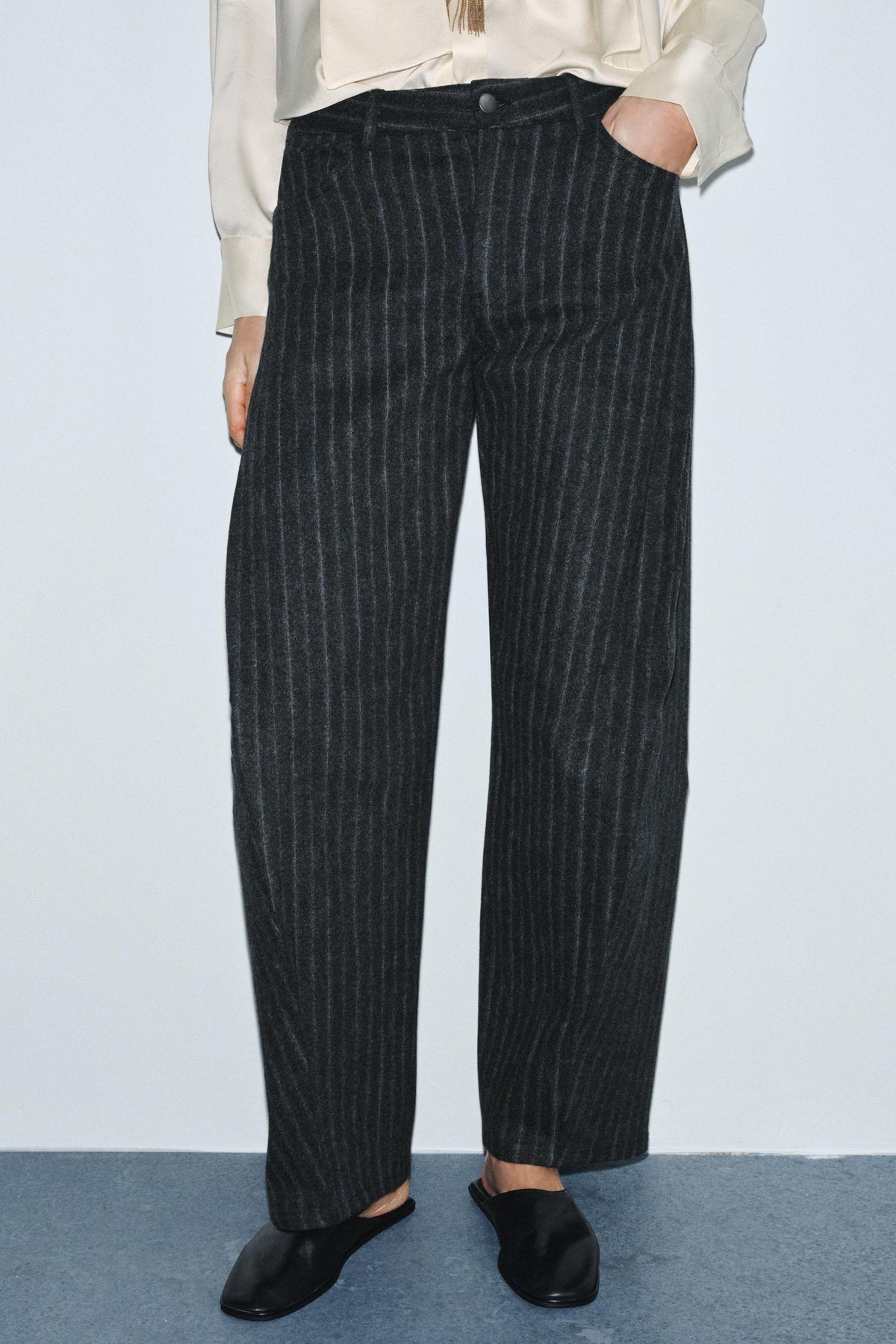 Striped Balloon Trousers