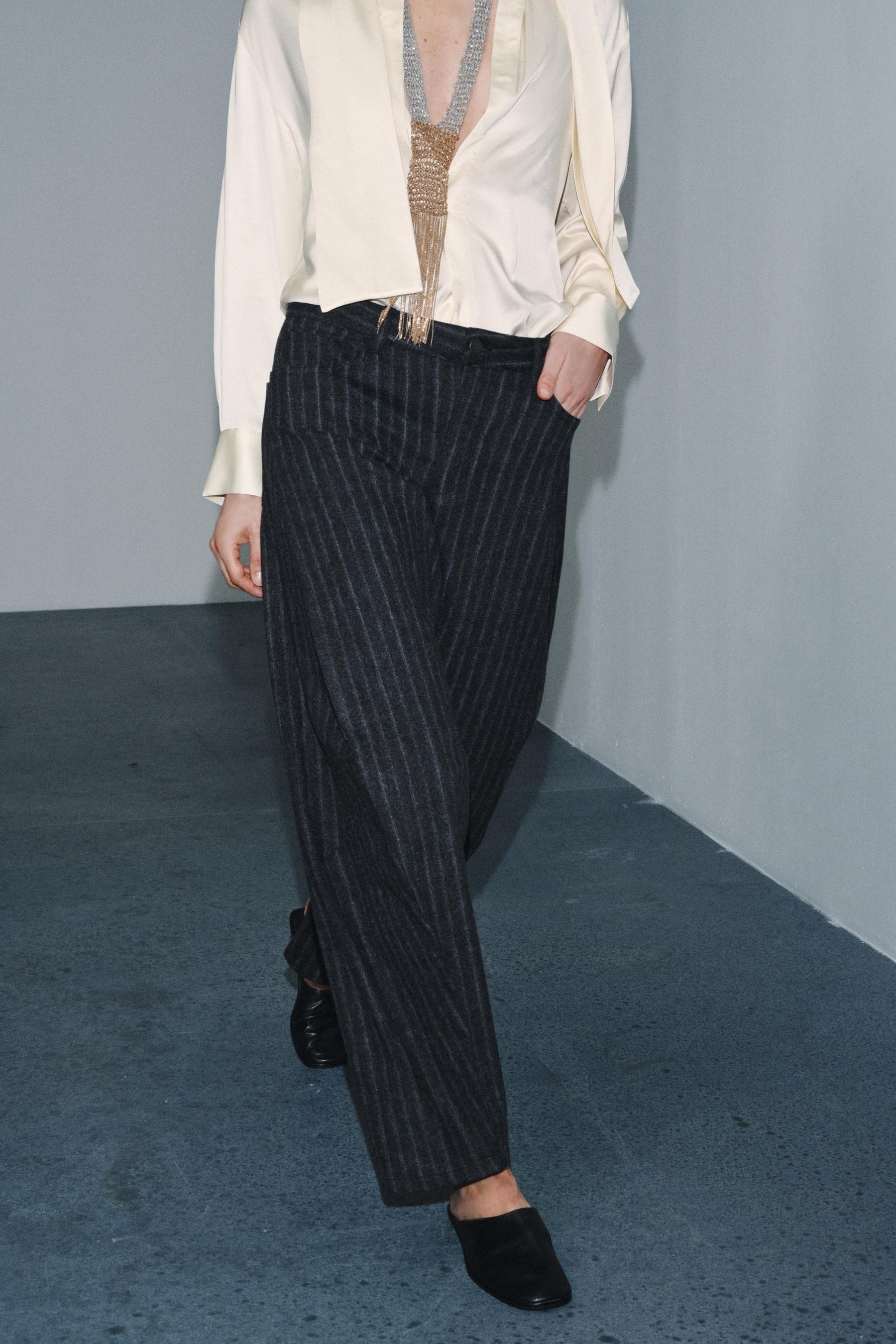 Striped Balloon Trousers