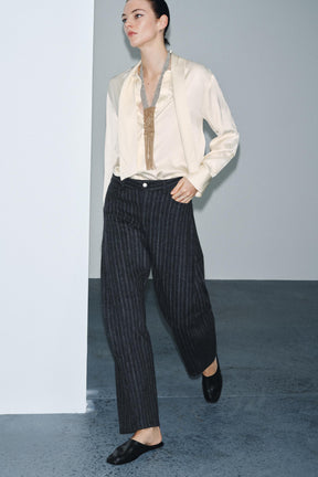 Striped Balloon Trousers