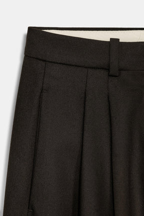 Wide-Leg Trousers with Pleats